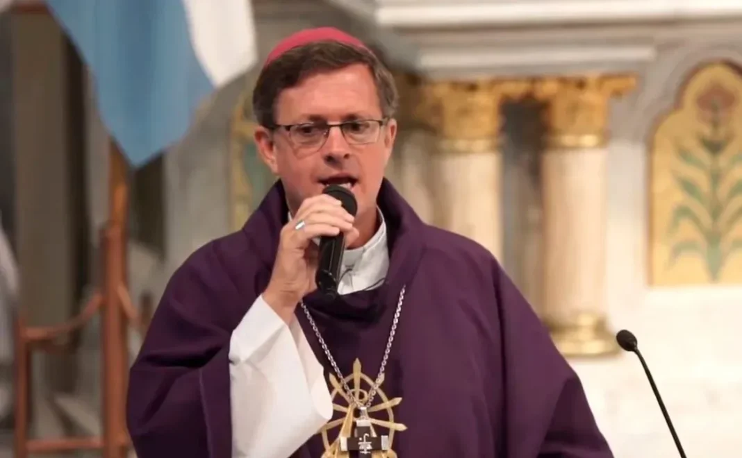Arzobispo Jorge García Cuerva durante el Tedeum en la Catedral Metropolitana