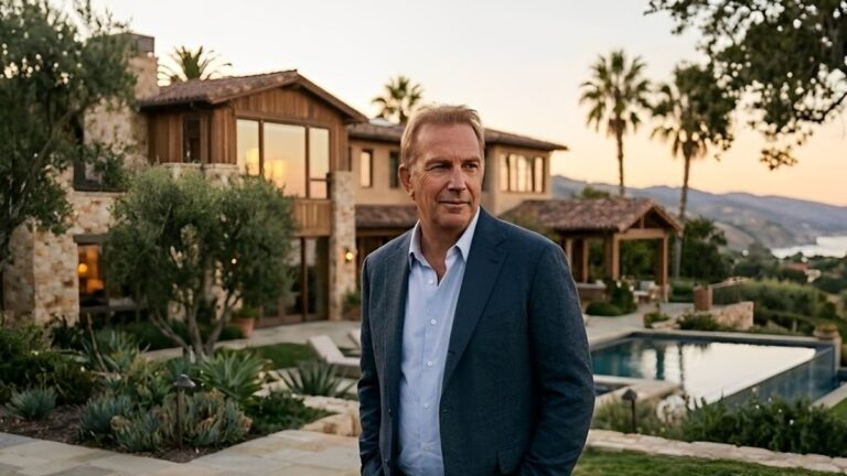 Ilustración de estafa virtual con perfil falso de Kevin Costner
