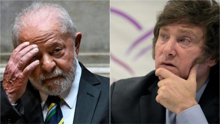 Lula da Silva y Javier Milei en encuentro diplomático