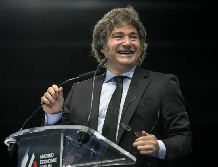 Captura de pantalla del mensaje de Javier Milei en Instagram
