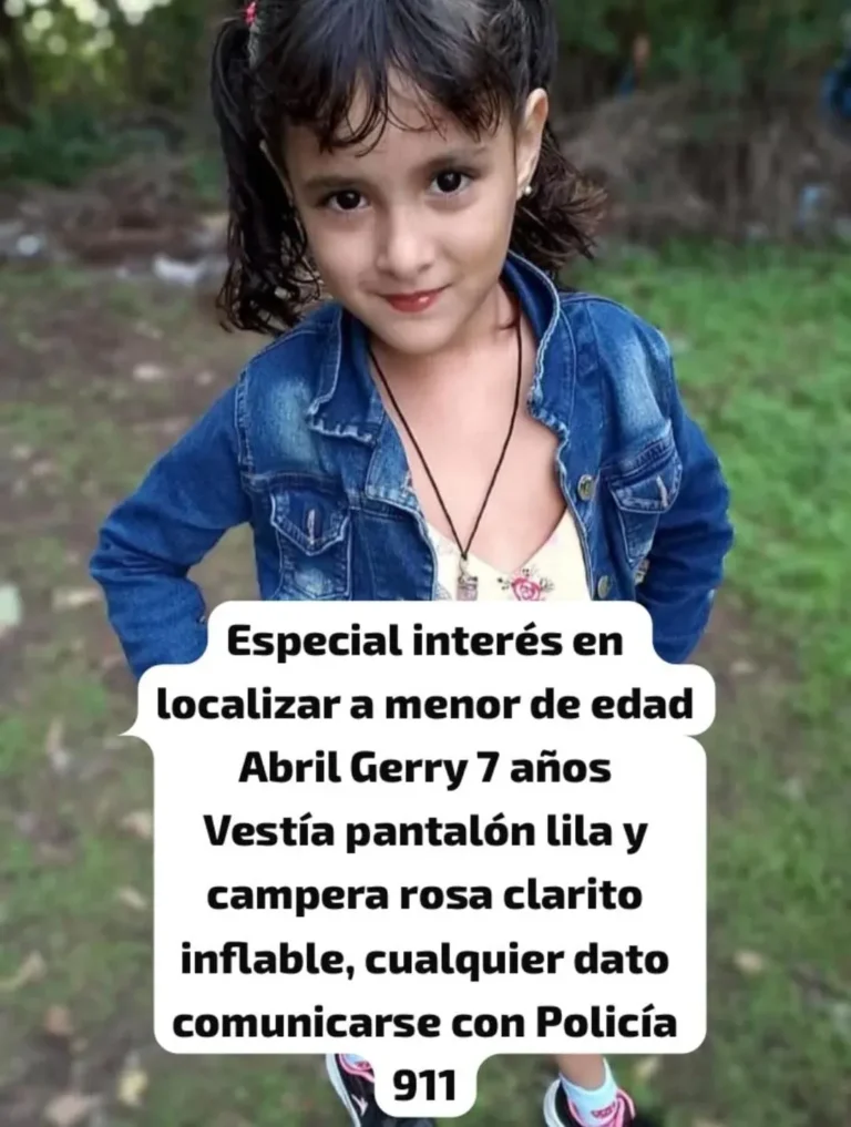 Fotografía de Sebastián Daniel Bonafe y de la menor Gerry Avril, difundidas por Fiscalía para su búsqueda