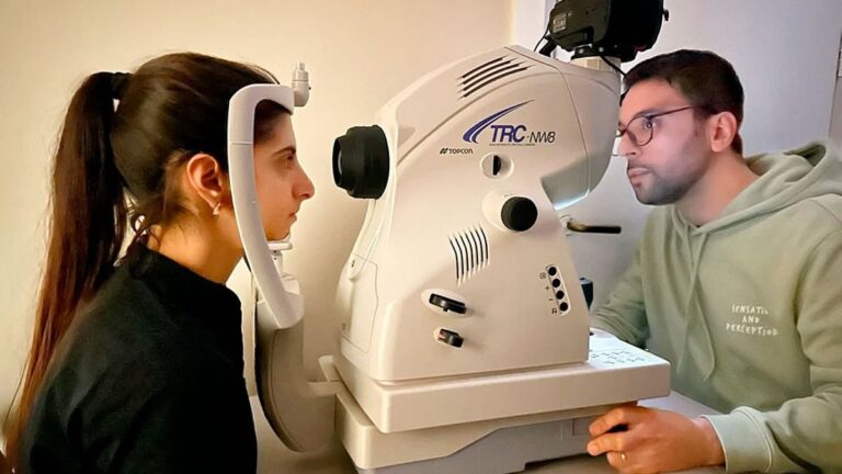 Imagen de retinografía analizada por la plataforma Retinar