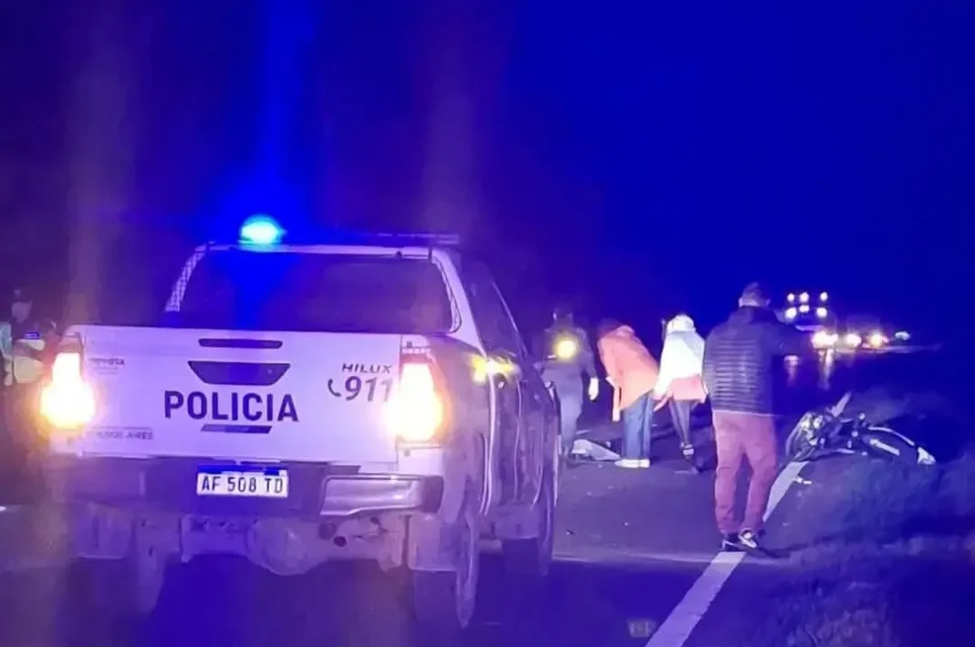 Ruta Nacional 188 en el tramo hacia Florentino Ameghino