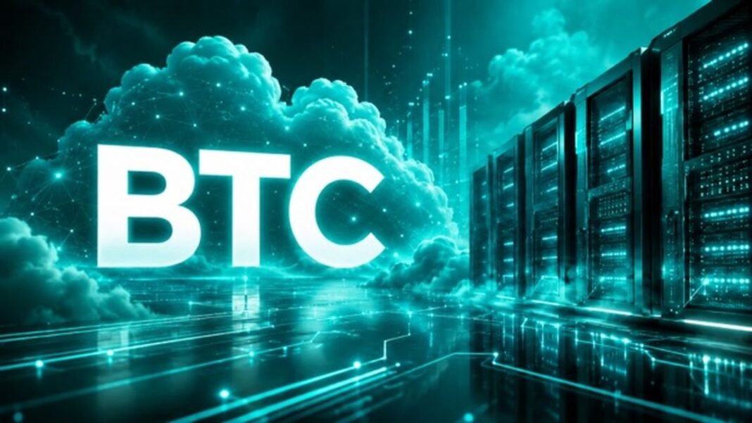 Gráfico de Bitcoin y plataforma de minería en la nube SHRMiner