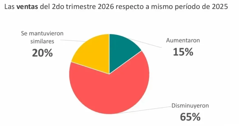 Gráfico con resultados del relevamiento comercial de Junín