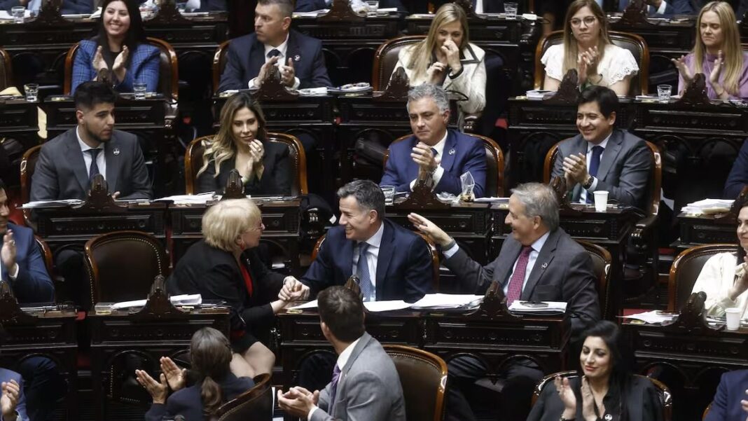 Sesión en la Cámara de Diputados durante la votación de la reforma del Banco Central