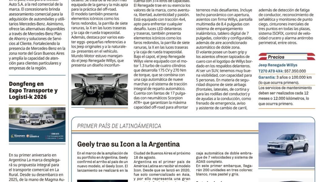 Portada de la edición 1141 del suplemento Mundo Motor