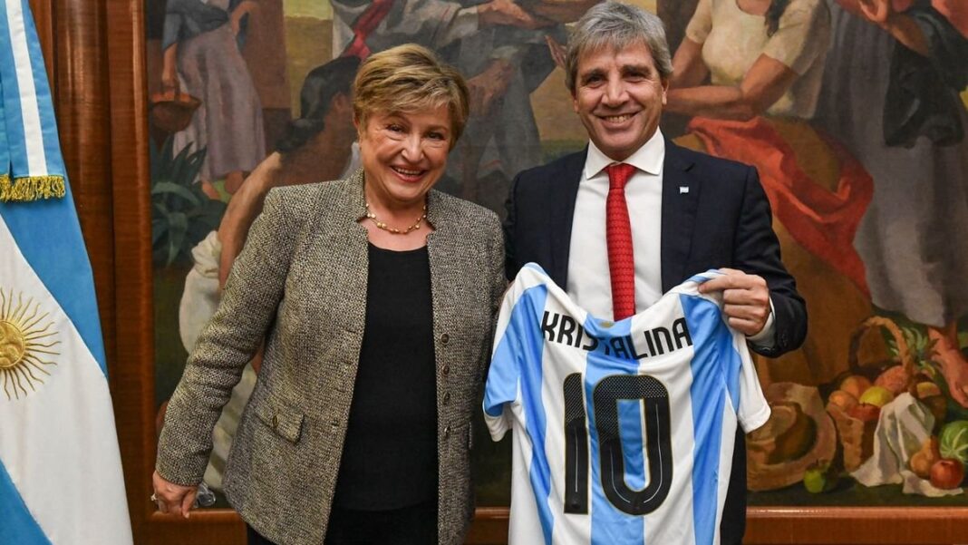 Kristalina Georgieva durante su visita a Argentina