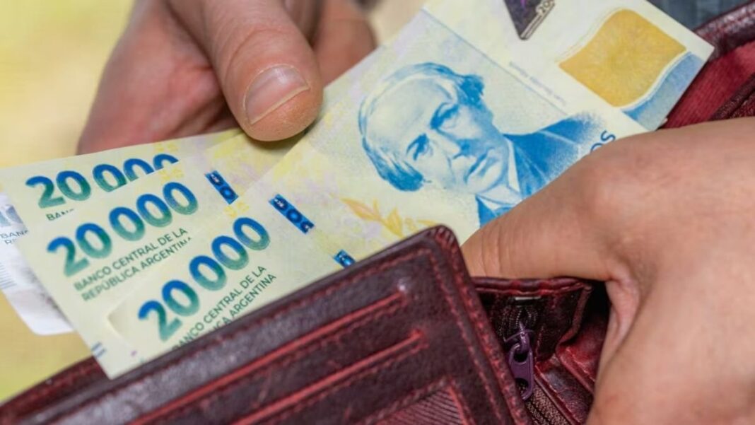 Gráfico del índice de salarios del Indec