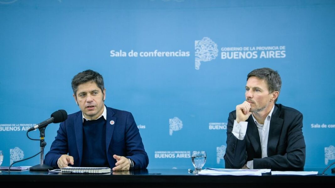 Axel Kicillof y Augusto Costa en conferencia de prensa