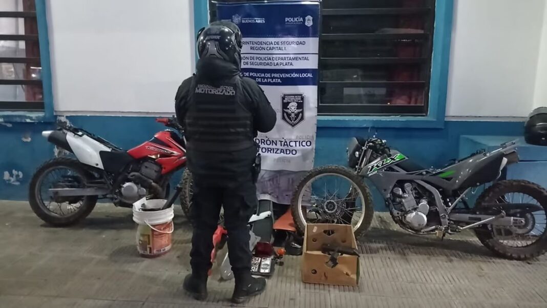 Detenidos por robo de motos en La Plata