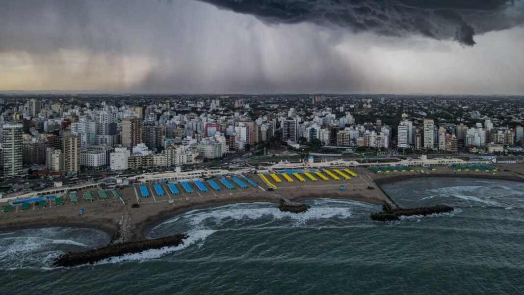 Tormenta sobre la provincia de Buenos Aires