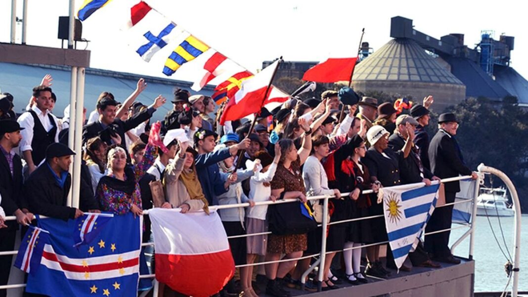 Fiesta gastronómica en Colonia San José, provincia de Buenos Aires