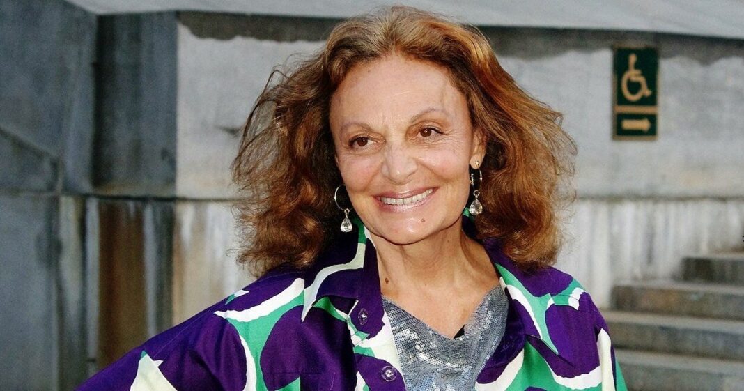 Diane von Fürstenberg en una entrevista