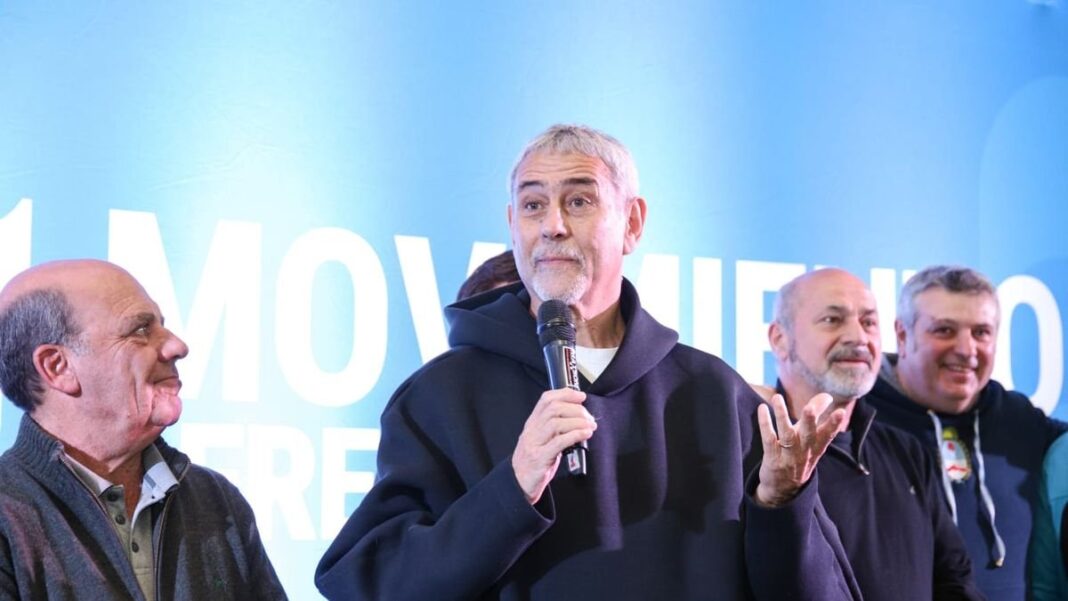 Jorge Ferraresi durante un acto del Movimiento Derecho en Coronel Suárez