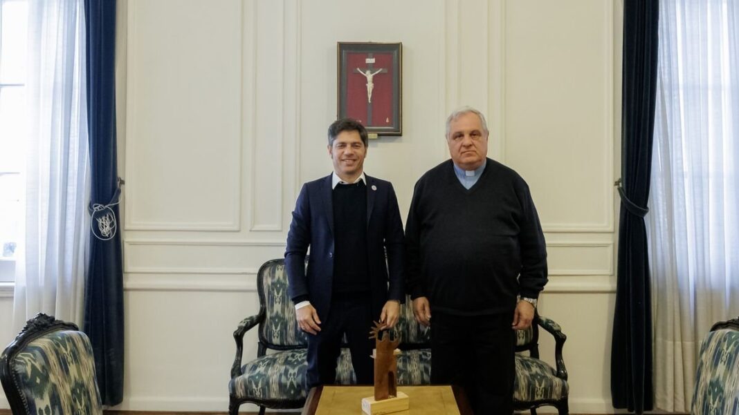 Reunión entre Axel Kicillof y monseñor Marcelo Colombo