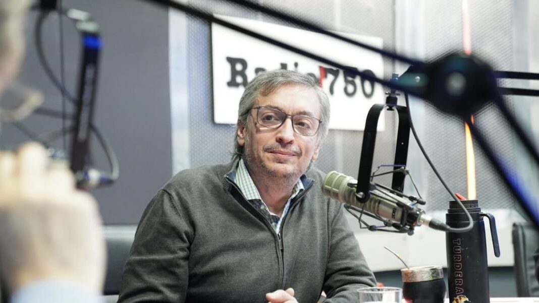 Máximo Kirchner en una entrevista radial