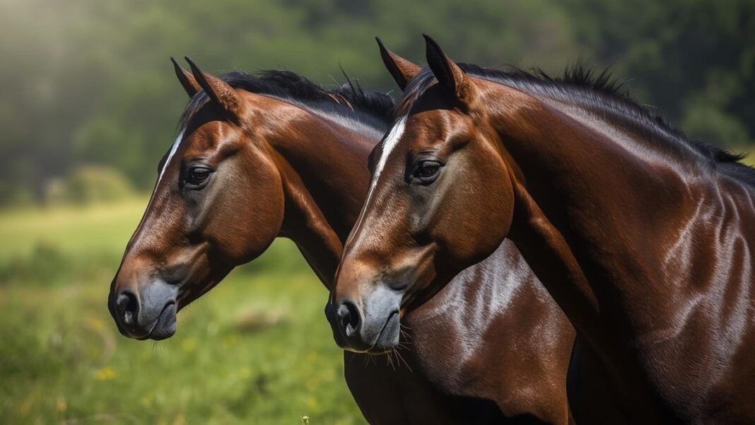 Caballo con microchip de identificación electrónica