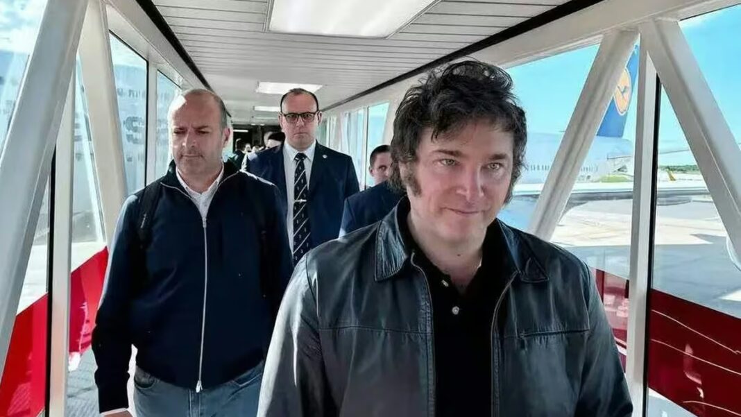 Javier Milei en un evento oficial