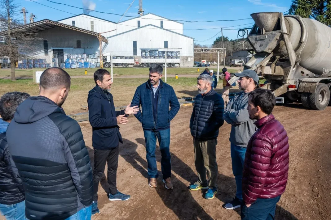 Pablo Petrecca en el Parque Industrial de Junín