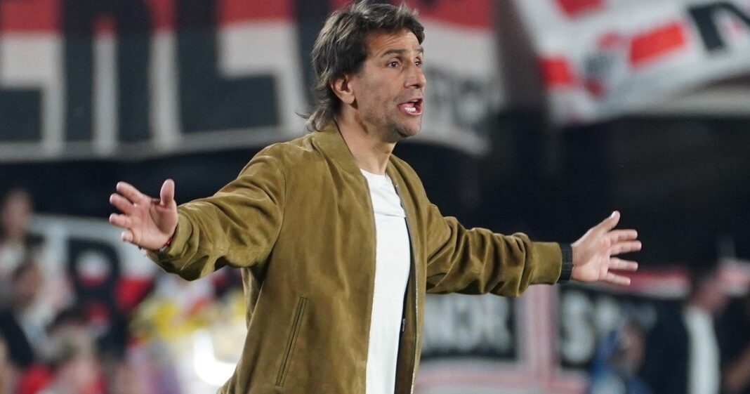 Leonardo Ponzio durante un entrenamiento de River Plate