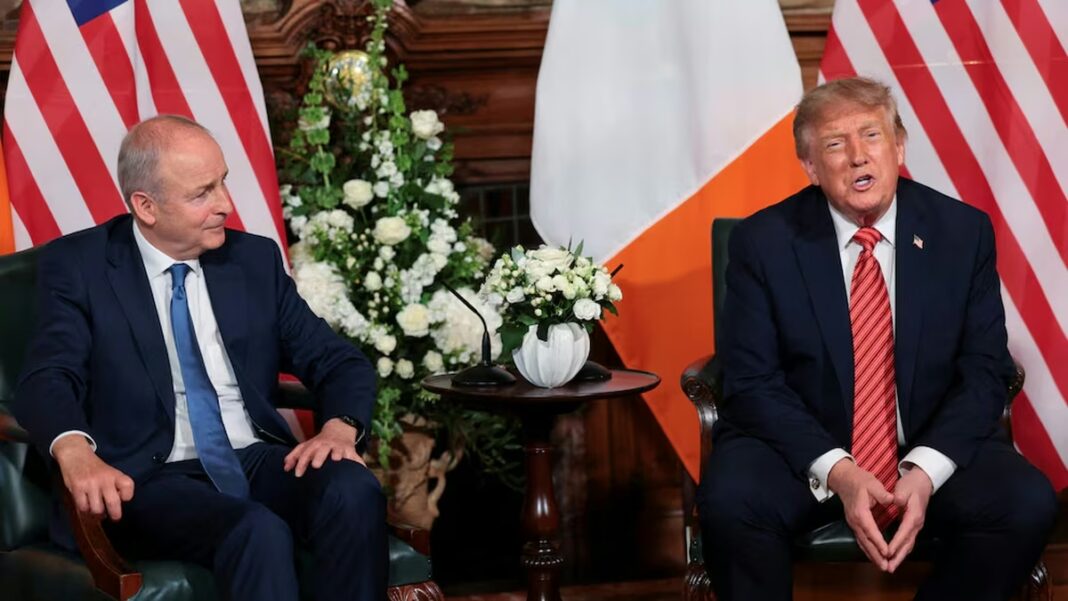 Donald Trump durante una conferencia de prensa